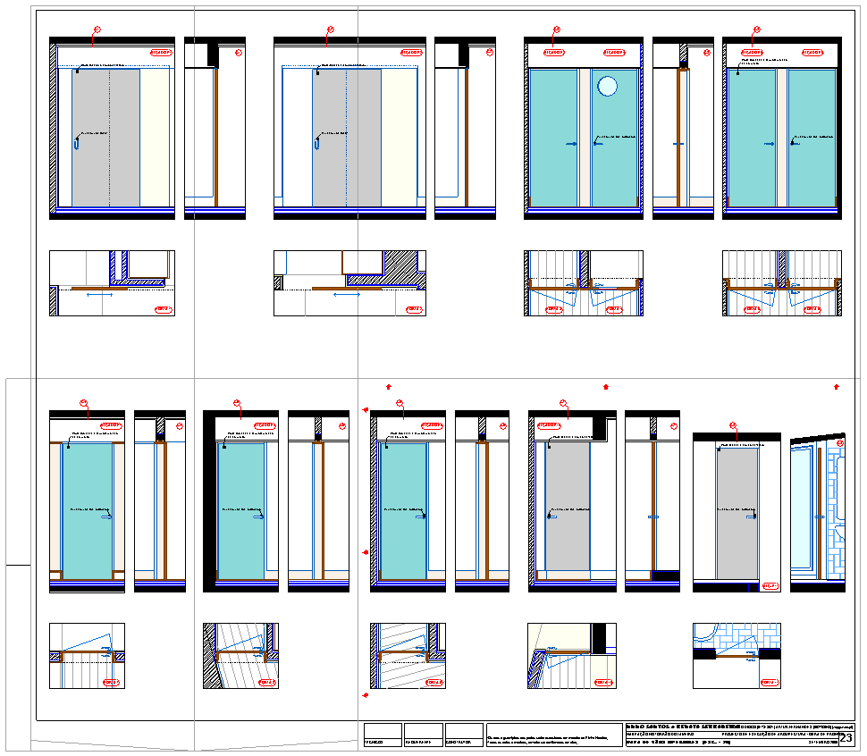 F23 - Mapa de Vos Interiores / Doors Elevations